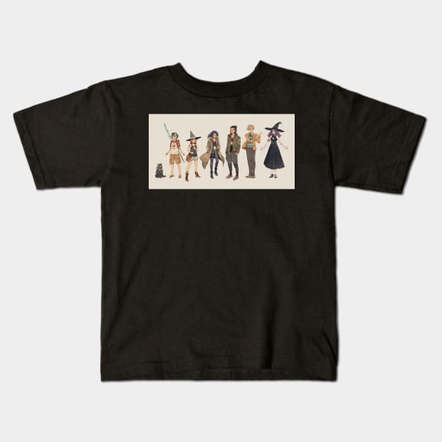 Collage Kids T-Shirt by SimzArt